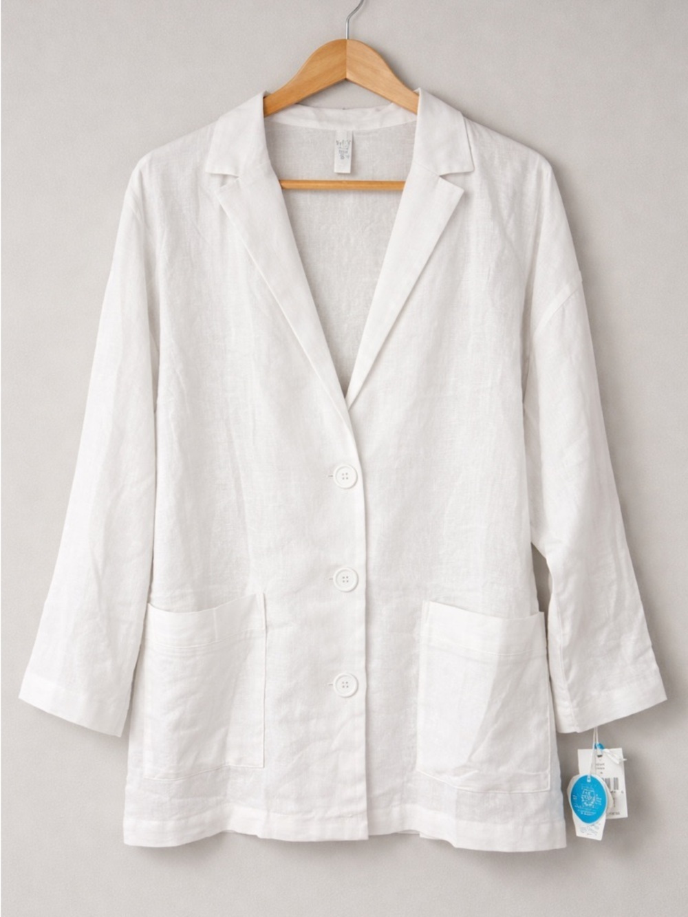 WET Swimwear Linen Blend Beach Cover Up White M NWT